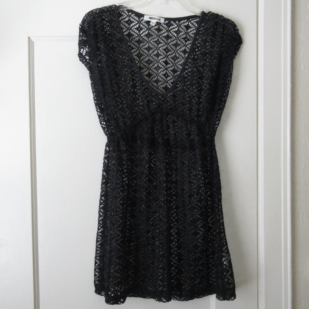 MIKEN crochet  cover-up swim top size : M